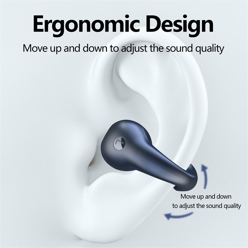 Fones de Ouvido TWS de Condução Óssea com Clipe de Orelha, Bluetooth 5.3, Controle por Toque, Sem Fio, - Imagem 4