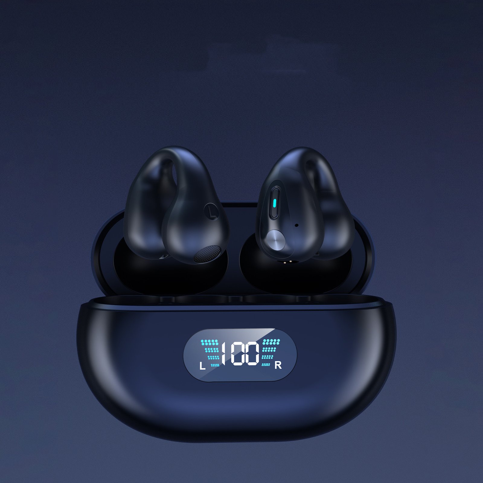 Fones de Ouvido TWS de Condução Óssea com Clipe de Orelha, Bluetooth 5.3, Controle por Toque, Sem Fio, - Imagem 7