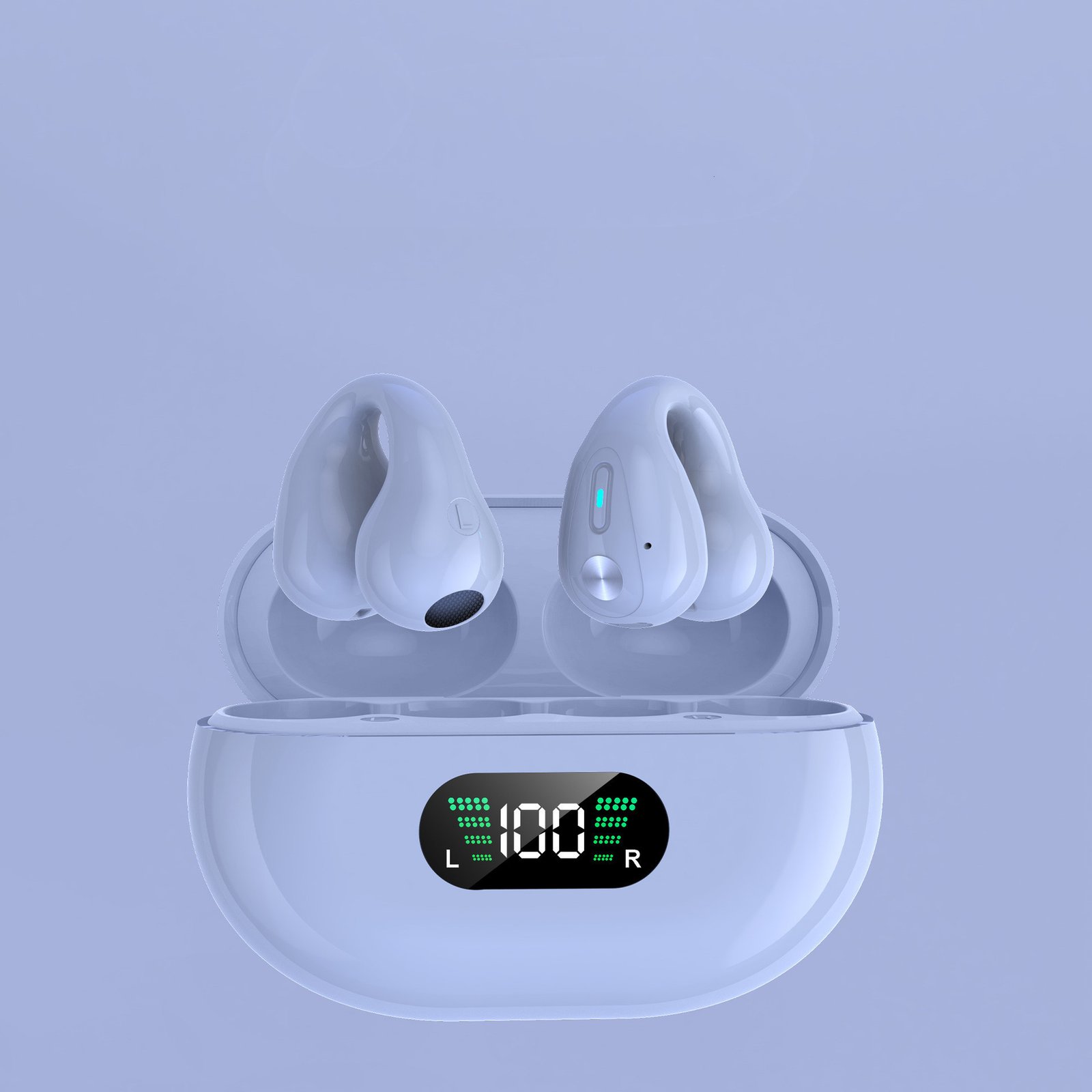 Fones de Ouvido TWS de Condução Óssea com Clipe de Orelha, Bluetooth 5.3, Controle por Toque, Sem Fio, - Imagem 8