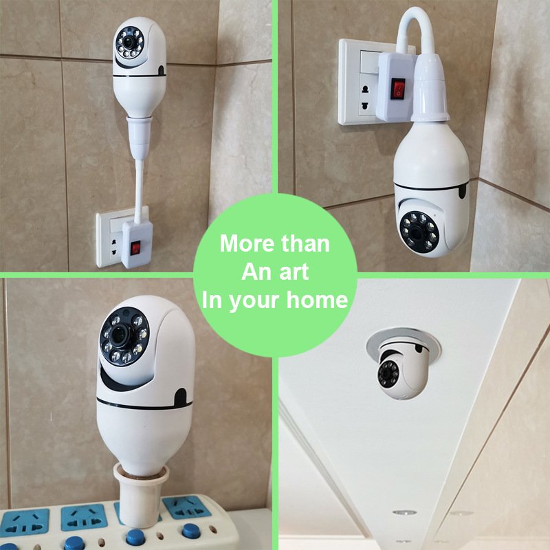 Câmera Wi-Fi 1080P tipo Lâmpada com Zoom 4X e Conexão E27 - Imagem 4