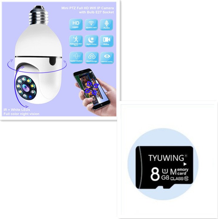 Câmera Wi-Fi 1080P tipo Lâmpada com Zoom 4X e Conexão E27 - Imagem 8