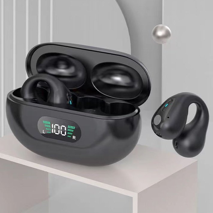 Fones de Ouvido TWS de Condução Óssea com Clipe de Orelha, Bluetooth 5.3, Controle por Toque, Sem Fio, - Imagem 6
