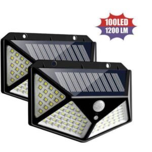 Luminária de parede com sensor de presença para áreas externas