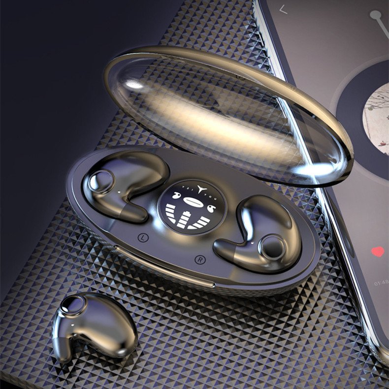 Minifone de ouvido Bluetooth sem fio, invisível e discreto,