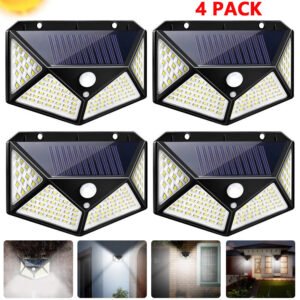 Luminária de Parede Solar com Sensor