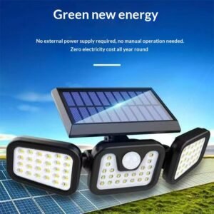 Luminária solar para áreas externas e pátios